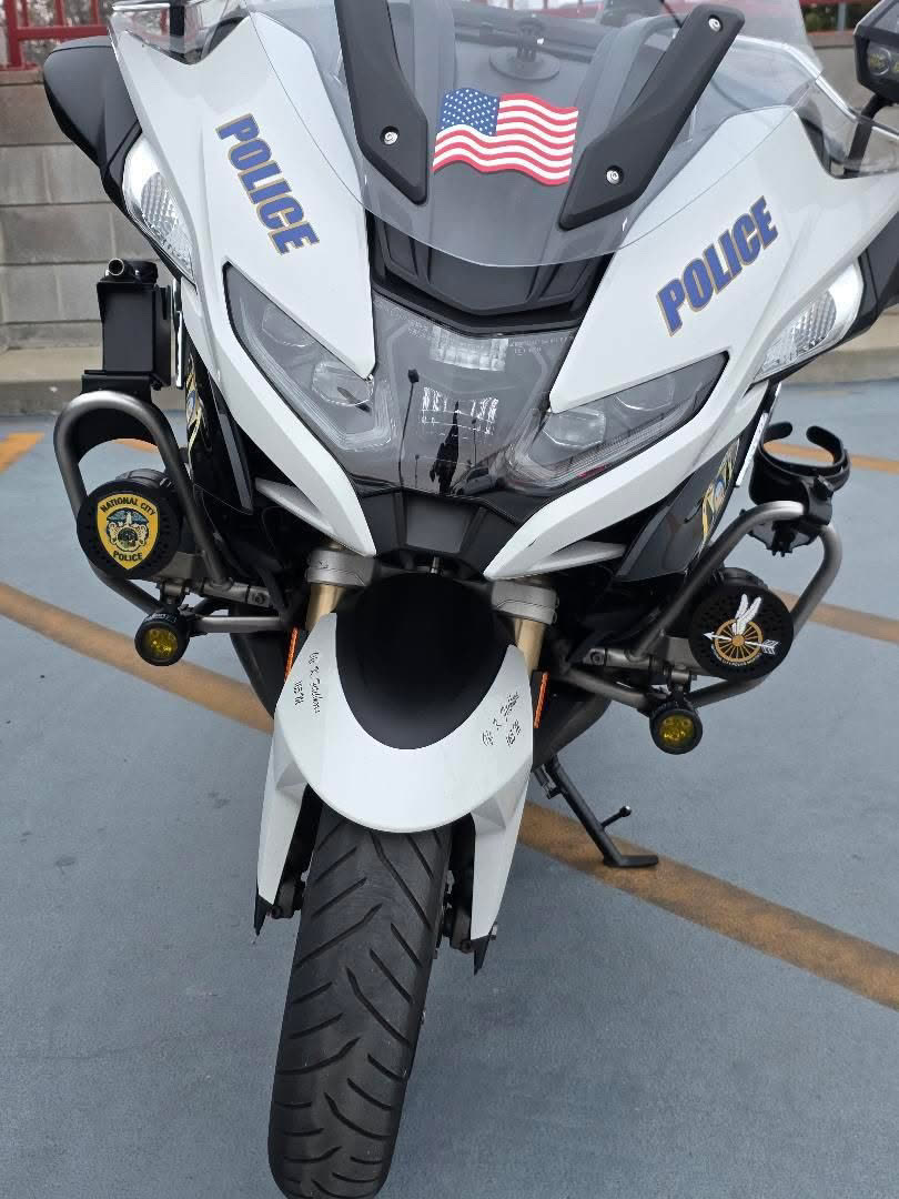 Printed mount bracket installed on a motorcycle